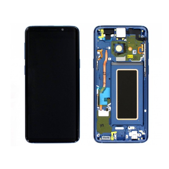 Touch+Display with Frame Samsung Galaxy S9/G960F 5.8" Service Pack (GH97-21696D/21697D) Blue Coral